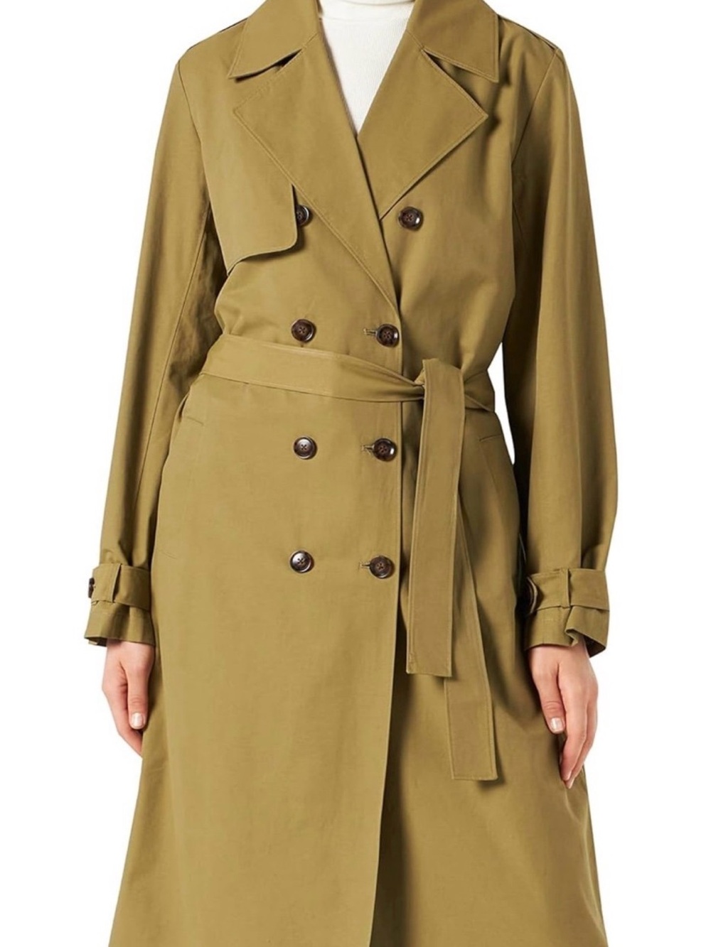 The Drop womens Noa Trench Coat. Heather Olive Color  Size XL. NWT
